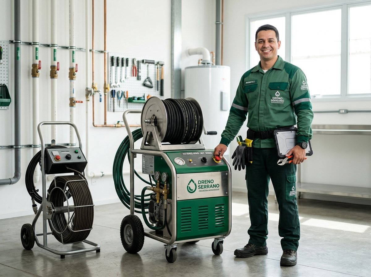 Técnico realizando desentupimento de ralo em Araraquara - Casa Livre
